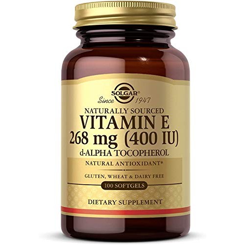 Solgar Vitamin E 268 mg 400 IU, 250 Alpha Softgels - Natural An...