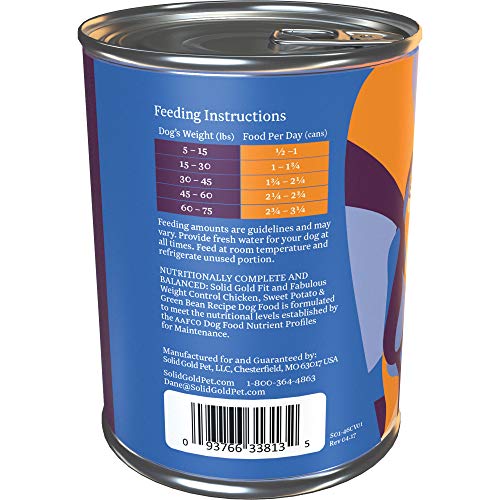 Solid Gold - Fit and Fabulous with Chicken - Grain Free Weight Co...