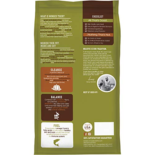Solid Gold - Winged Tiger with Real Quail & Pumpkin - Grain Free ...