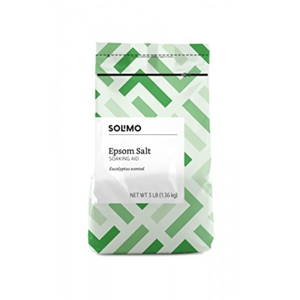 Amazon Brand - Solimo Epsom Salt Soaking Aid, Eucalyptus Scented,...