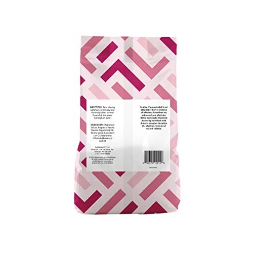 Amazon Brand - Solimo Epsom Salt Soaking Aid, Rosemary Mint Scent...