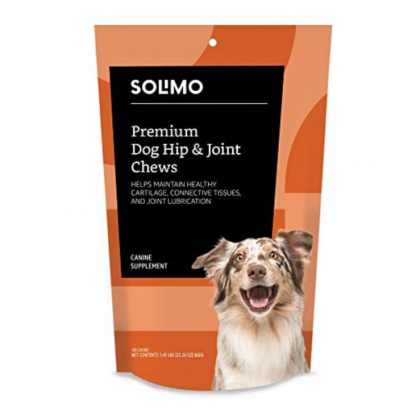 Amazon Brand - Solimo Premium Dog Hip & Joint Supplement Chews wi...