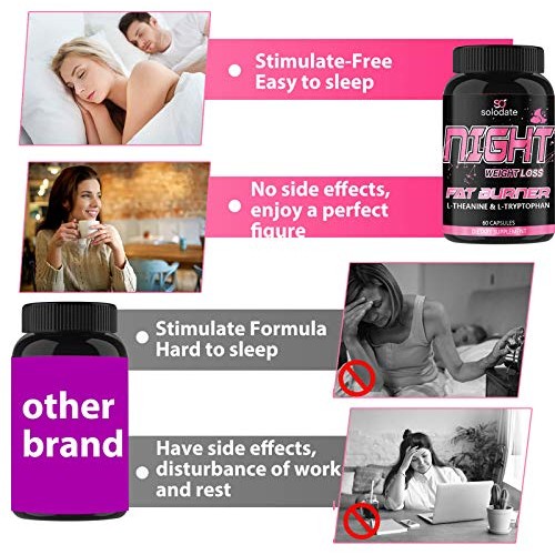 2 Pack Night Time Fat Burner,Appetite Suppressant and Sleep Aid S...
