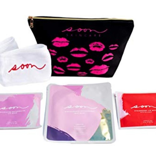 Soon Skincare Gift Pack | Luxury Korean Skin Care with 2 Lips Mas...