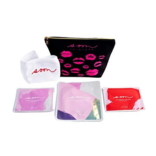 Soon Skincare Gift Pack | Luxury Korean Skin Care with 2 Lips Mas...