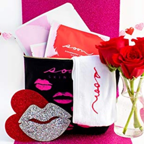 Soon Skincare Gift Pack | Luxury Korean Skin Care with 2 Lips Mas...