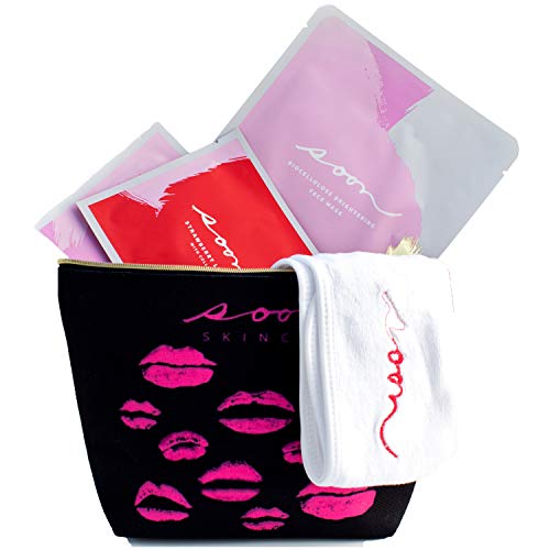Soon Skincare Gift Pack | Luxury Korean Skin Care with 2 Lips Mas...