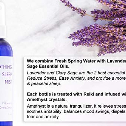Lavender and Chamomile Bedtime Pajama Spray and Pillow Mist. Nigh...