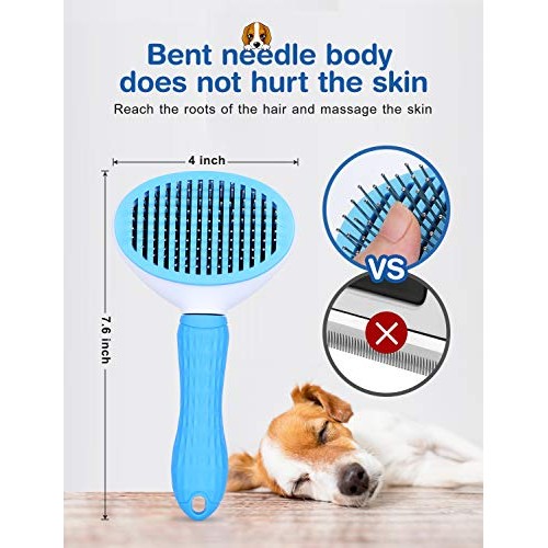Pet Grooming Glove for Cat Dog, nomoypet Gentle Deshedding Brush ...