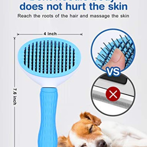 Pet Grooming Glove for Cat Dog, nomoypet Gentle Deshedding Brush ...