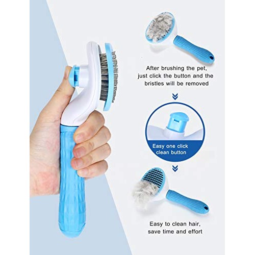 Pet Grooming Glove for Cat Dog, nomoypet Gentle Deshedding Brush ...