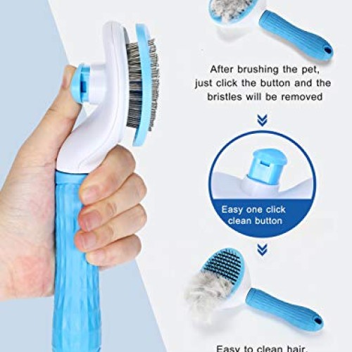 Pet Grooming Glove for Cat Dog, nomoypet Gentle Deshedding Brush ...