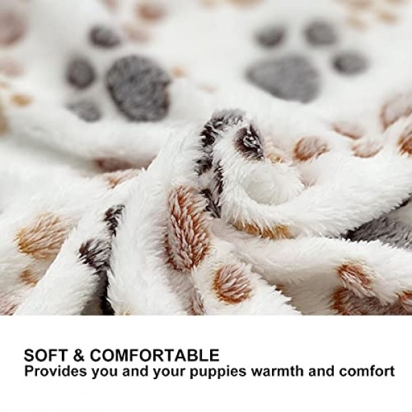 1 Pack 3 Puppy Dog Blankets Super Soft Warm Sleep Mat Fluffy Prem...