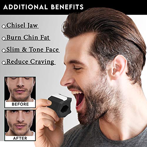 Jaw Exerciser Double Chin Reducer Eliminator for Jawline Shaper |...