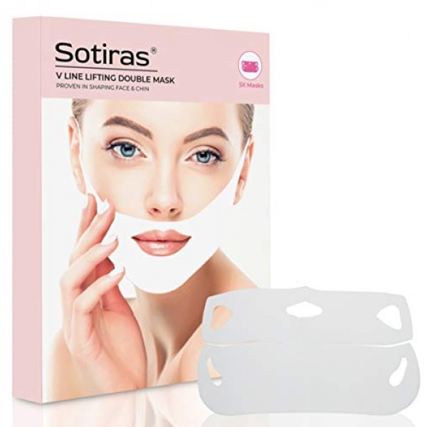 V Shaped Slimming Face Mask | Double Chin Reducer for Firming Moi...