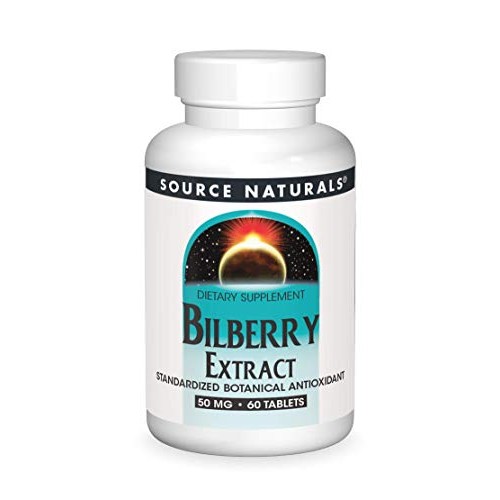 Source Naturals Bilberry Extract 50 mg Standardized Botanical Ant...