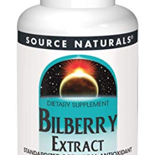 Source Naturals Bilberry Extract 50 mg Standardized Botanical Ant...