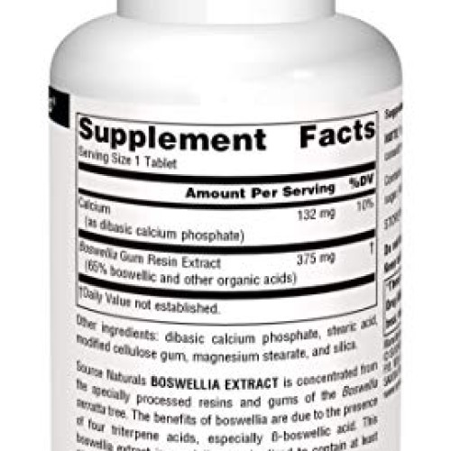 Source Naturals Boswellia Extract 243 mg Dietary Supplement - 50 ...