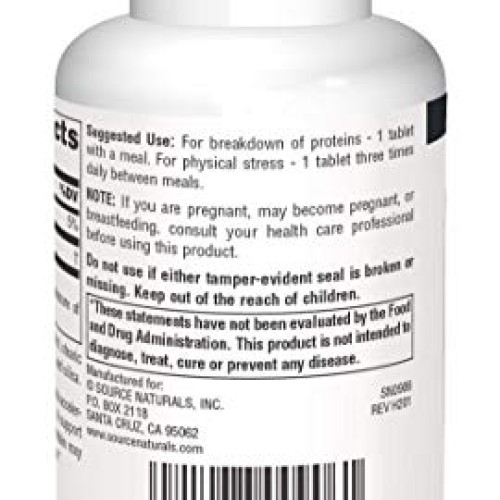 Source Naturals Bromelain 500mg Proteolytic Enzyme Supplement - 1...