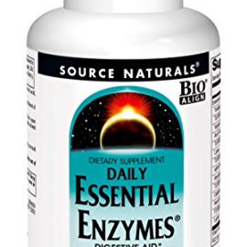 Source Naturals Essential Enzymes 500mg Bio-Aligned Multiple Enzy...