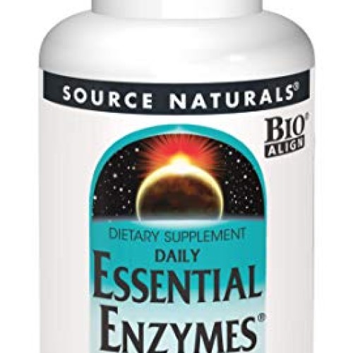 Source Naturals Essential Enzymes 500mg Bio-Aligned Multiple Supp...