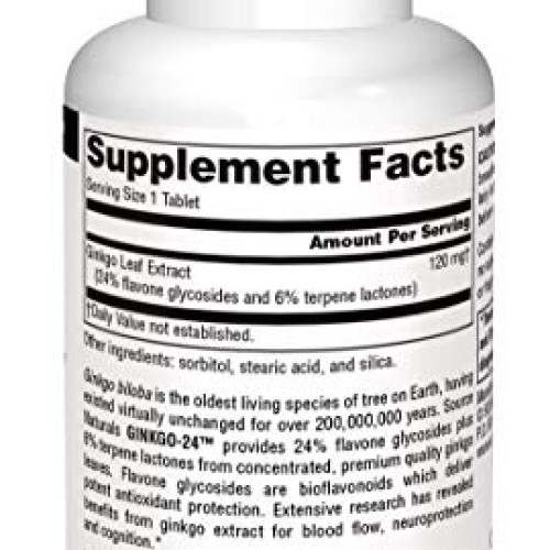 Source Naturals Ginkgo-24 - Ginkgo Biloba Extract 120 mg Supports...