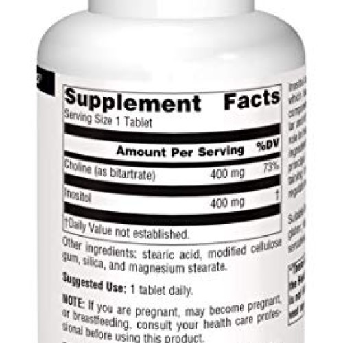 Source Naturals Inositol & Choline 800 mg Supports Healthy Nerve ...