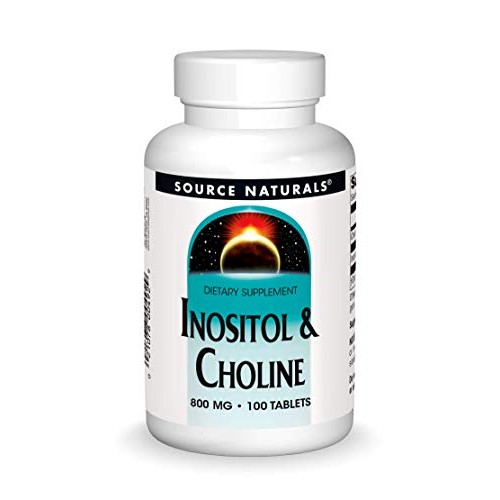 Source Naturals Inositol & Choline 800 mg Supports Healthy Nerve ...