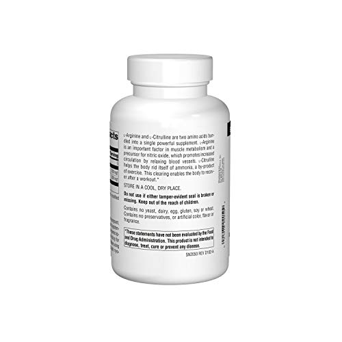 Source Naturals L-Arginine L-Citrulline Complex 1000mg Essential ...