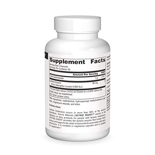 Source Naturals Lactase Digest, for Lactose Intolerance