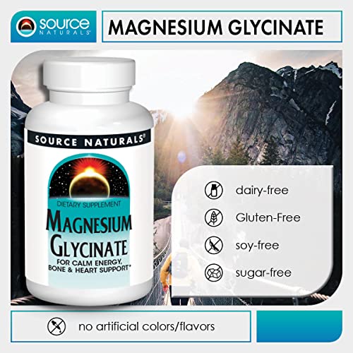 Source Naturals Magnesium Glycinate, for Calm Energy, Bone & Hear...