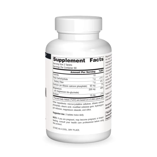 Source Naturals Magnesium Glycinate, for Calm Energy, Bone & Hear...