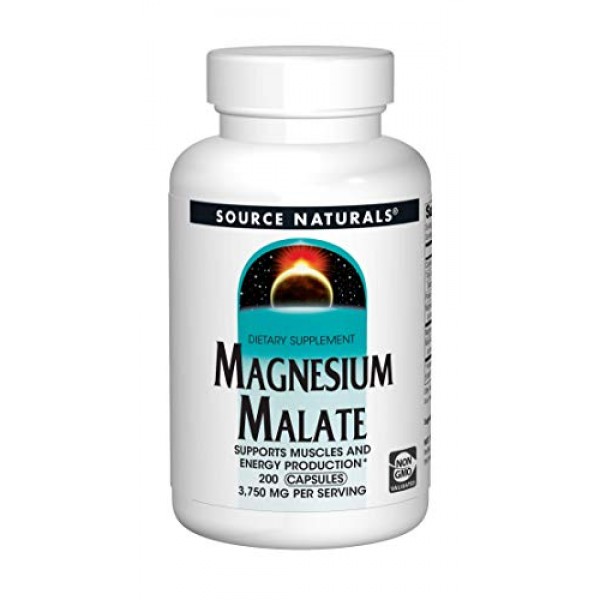 Source Naturals Magnesium Malate - 3750 mg Per Serving - Essentia...