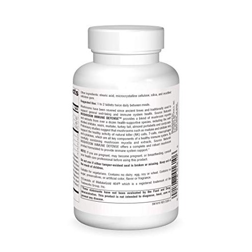 Source Naturals Mushroom Immune Defense, 120 Tablets