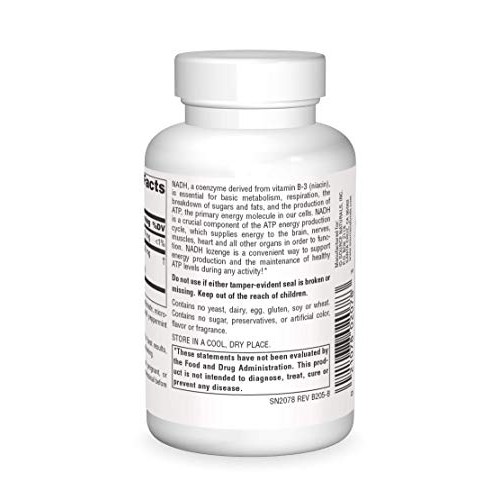 Source Naturals NADH 10mg, Boost Energy and Mental Alertness, 10 ...