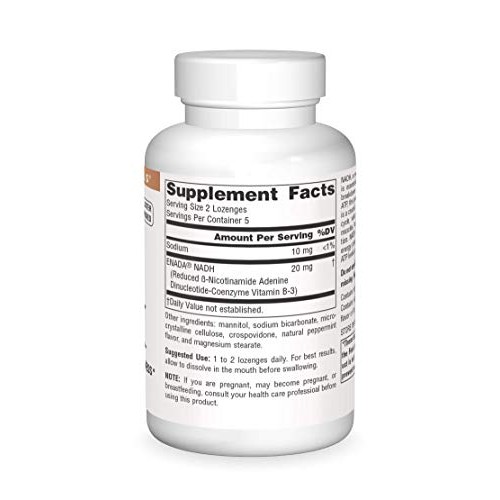 Source Naturals NADH 10mg, Boost Energy and Mental Alertness, 10 ...