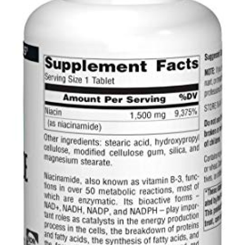 Source Naturals Niacinamide B-3, 1500 mg Dietary Supplement - 100...