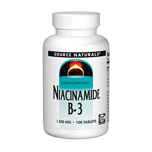 Source Naturals Niacinamide B-3, 1500 mg Dietary Supplement - 100...