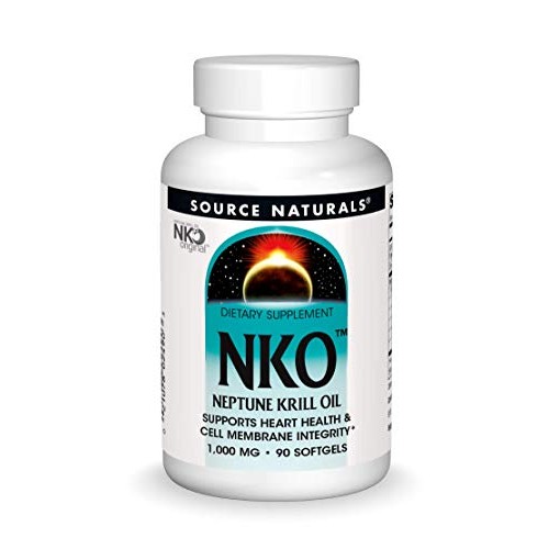 SOURCE NATURALS Nko Neptune Krill Oil 1000 Mg Soft Gel, 90 Count