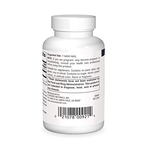 Source Naturals No-Flush Niacin, B-3 500 mg - 60 Tablets