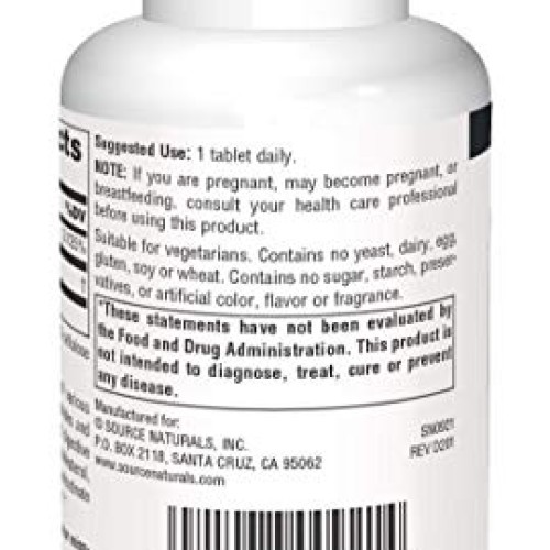 Source Naturals No-Flush Niacin, B-3 500 mg - 60 Tablets