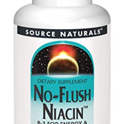 Source Naturals No-Flush Niacin, B-3 500 mg - 60 Tablets