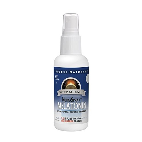 Source Naturals Sleep Science Melatonin NutraSpray 1.5mg Orange F...