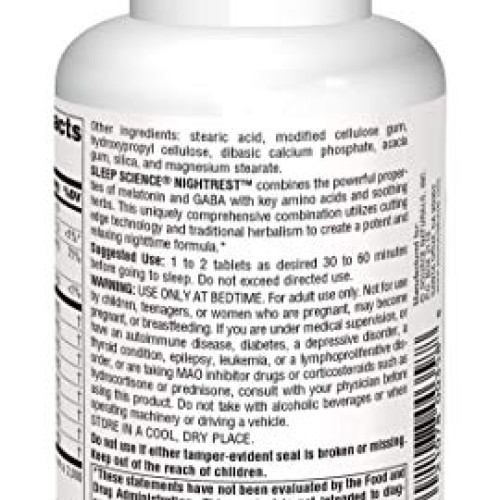 Source Naturals Sleep Science NightRest Multi-Nutrient & Herb Com...