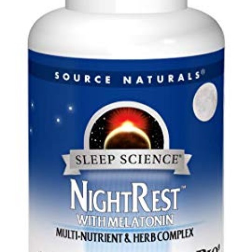Source Naturals Sleep Science NightRest Multi-Nutrient & Herb Com...