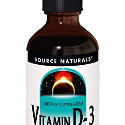 Source Naturals Vitamin D-3 Liquid Drops 2000 iu Supports Bone & ...