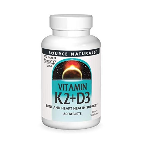 Source Naturals Vitamin K2 + D3 Bone & Heart Health Complex - 400...