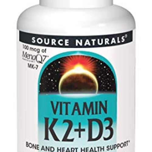 Source Naturals Vitamin K2 + D3 Bone & Heart Health Complex - 400...
