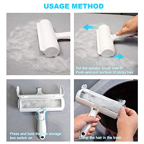 Pet Hair Remover - Dog & Cat Fur Remover Roller Self Cleaning, No...