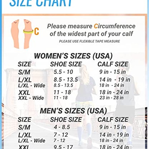 Sparthos Compression Socks, 20 to 30mmHg - Knee High Sock for Cir...